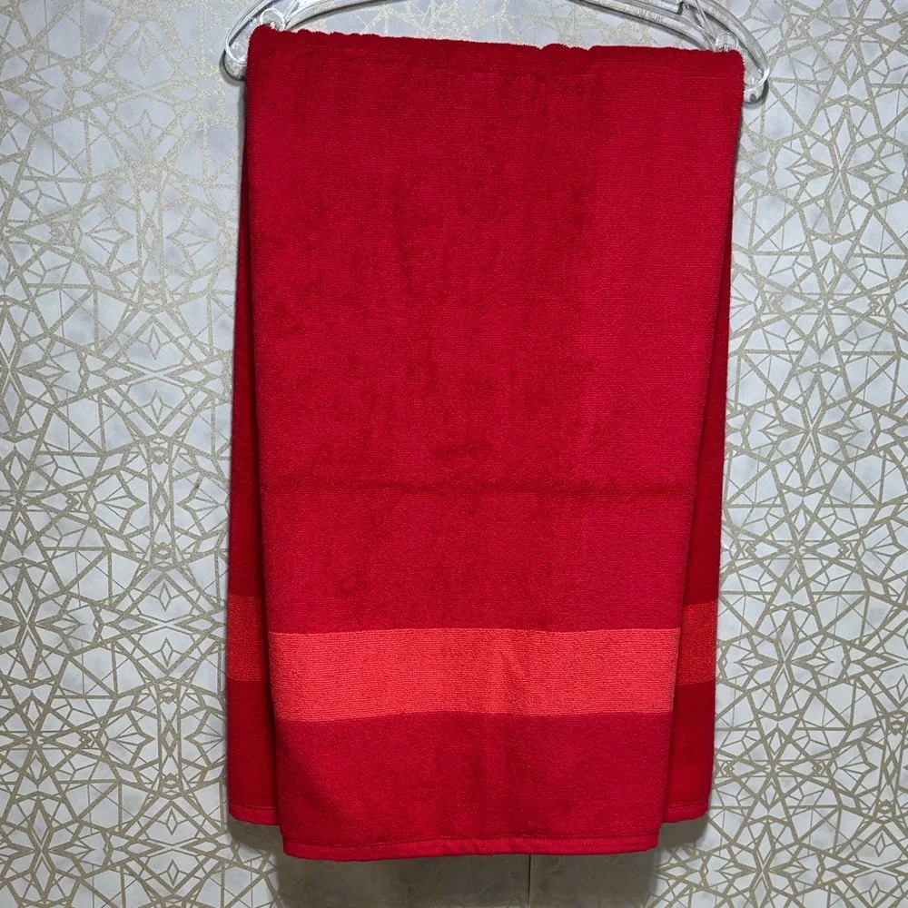 Lacoste Red Bath Towel